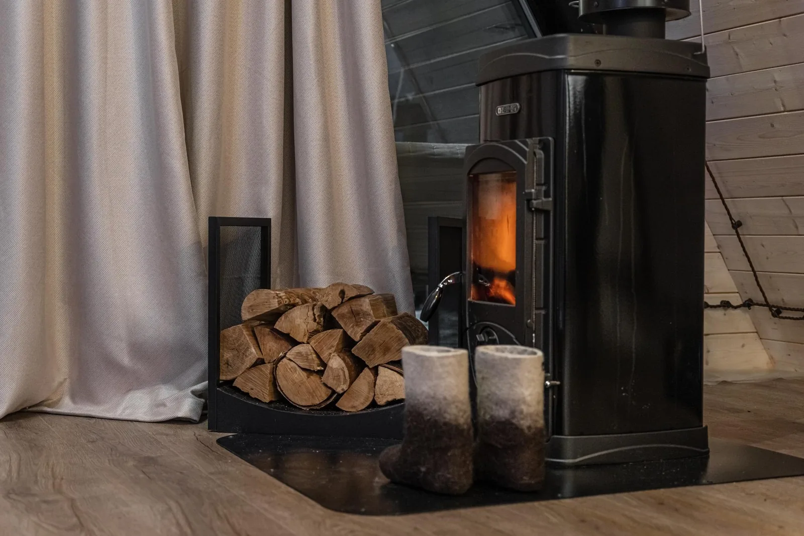 Chaudière à bois pour sécuriser un installation intérieur